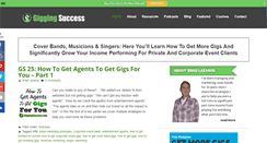 Desktop Screenshot of giggingsuccess.com