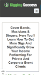 Mobile Screenshot of giggingsuccess.com